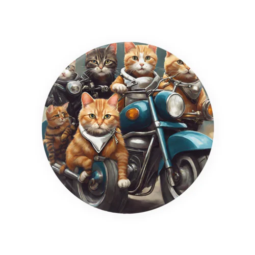 猫の暴走族 Tin Badge