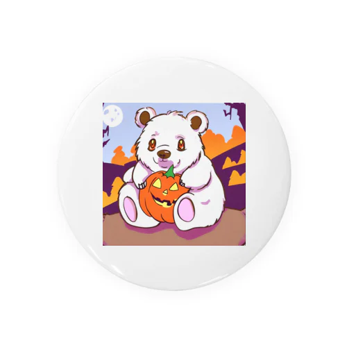 ハロウィンクマちゃん🎃 缶バッジ