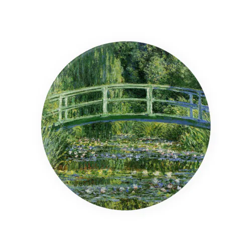 モネ「睡蓮と日本の橋」　クロード・モネの絵画【名画】睡蓮シリーズ Tin Badge