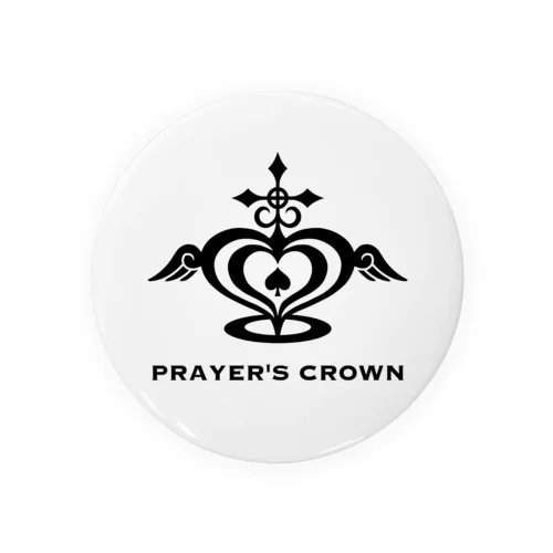 黒ロゴ　PRAYER'S CROWN Tin Badge