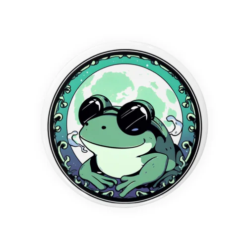 蛙と月「frog and moon」 Tin Badge