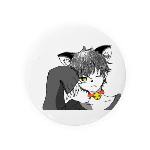 猫メン Tin Badge