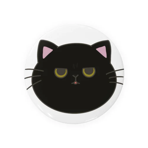 ムッとしてる猫 Tin Badge