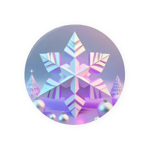 Xmas 雪の結晶 Tin Badge