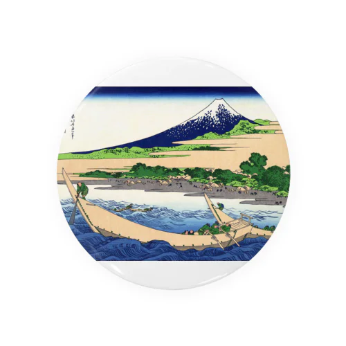 北斎「富嶽三十六景㉗　東海道江尻田子の浦略図」葛飾北斎の浮世絵 Tin Badge