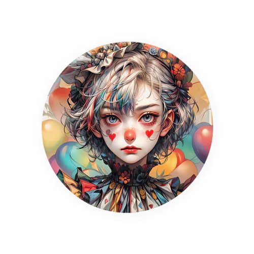 JK-005 Pierrot girl Tin Badge