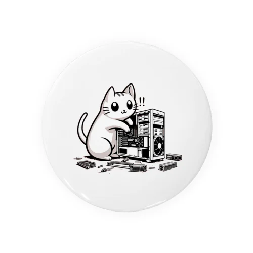 PCクラッシャー猫 Tin Badge