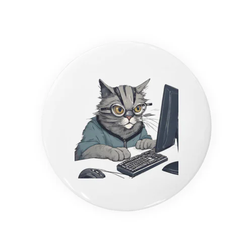 開発者猫 Tin Badge