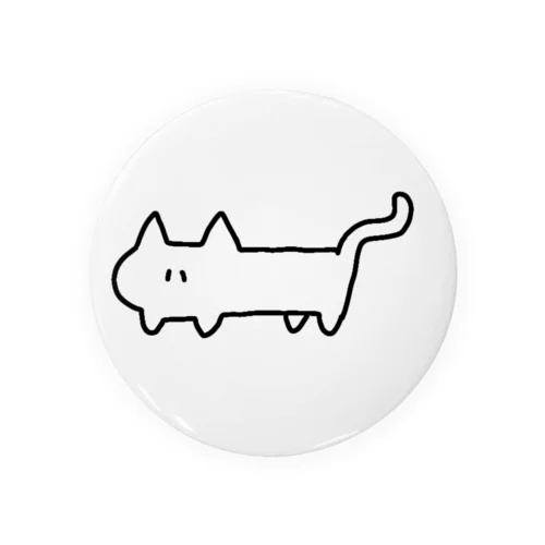 ねこ（しろ） Tin Badge