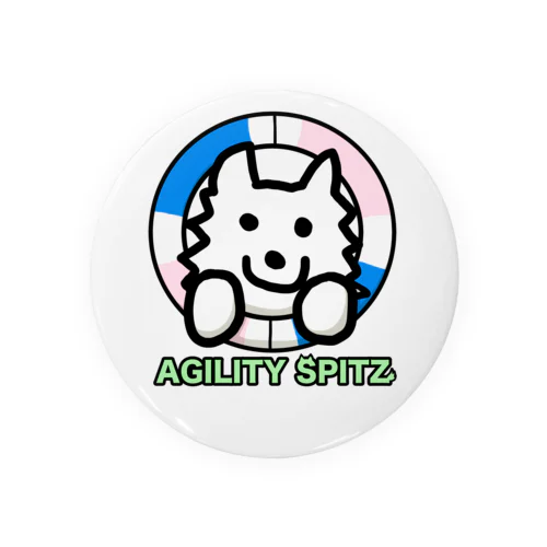 AGILITY SPITZ「タイヤからこんにちは！」 缶バッジ