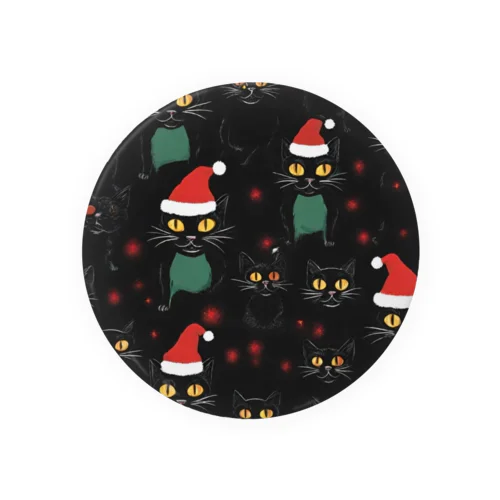 宇宙黒猫キョロちゃんとX'mas🎄 Tin Badge