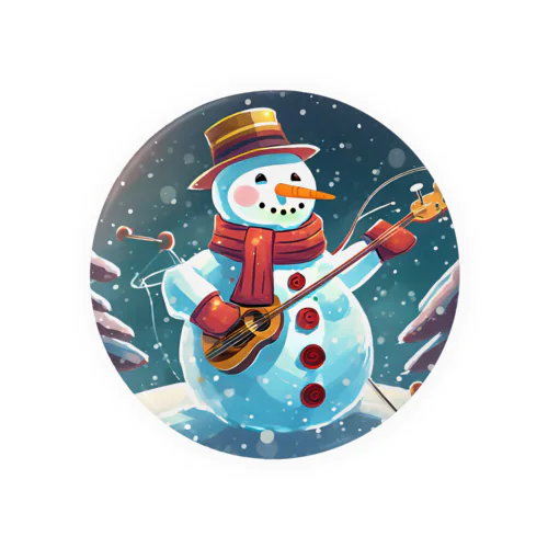 雪だるまアーティスト Tin Badge