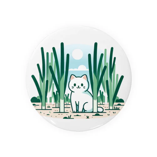 ねぎ畑と猫 Tin Badge