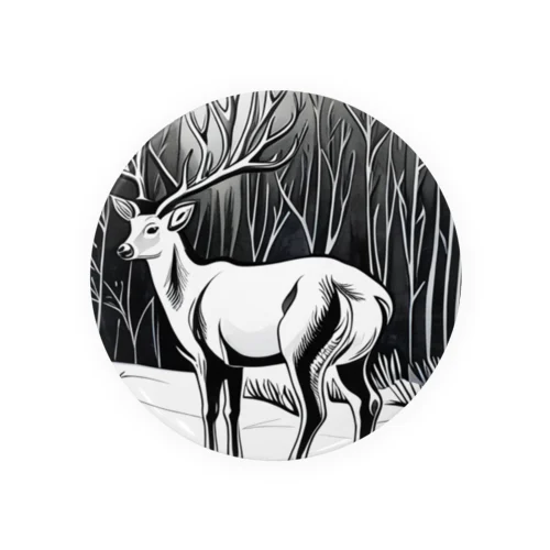 雪化粧の鹿 (ゆきげしょうのしか)  Tin Badge