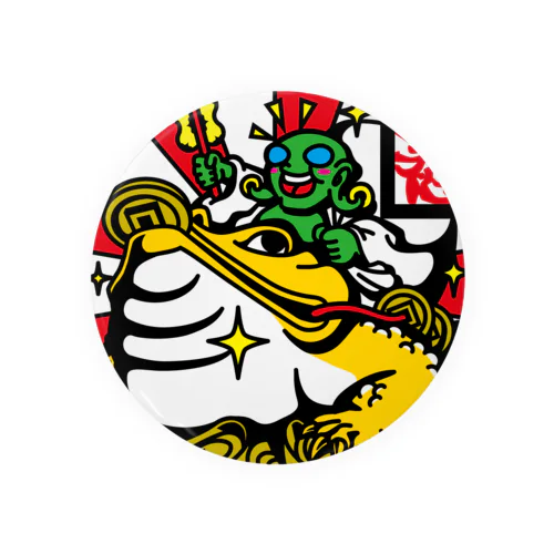 たなきゃん布袋さま Tin Badge