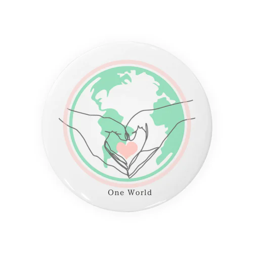 One World これから地球は変わる Tin Badge