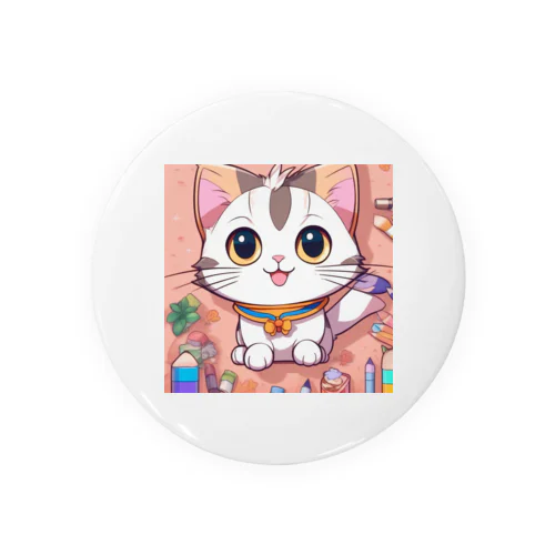 ちらかし猫ちゃん Tin Badge