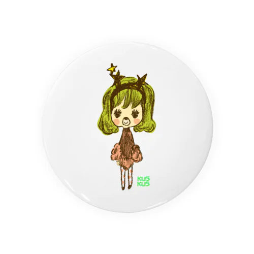 poodle girl Tin Badge