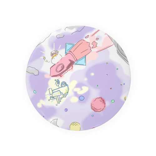 宇宙なひまだんご Tin Badge