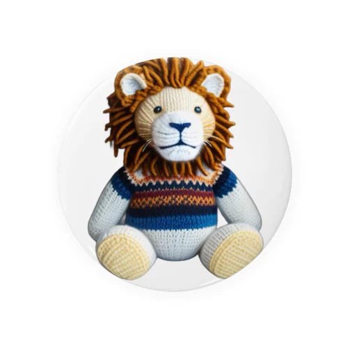 編みぐるみのライオン Tin Badge