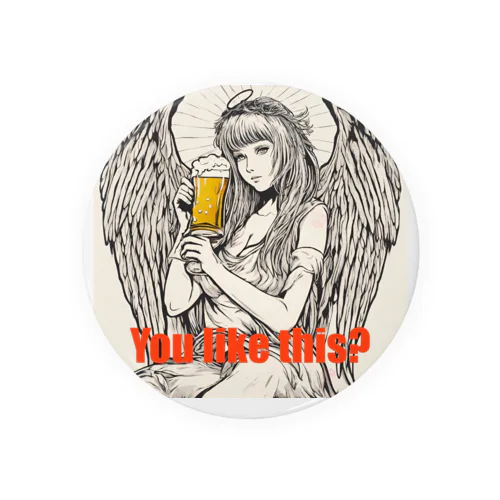 Angel beer Tin Badge