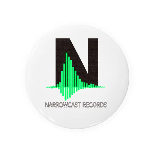 NARROWCAST RECORDS ロゴ 缶バッジ