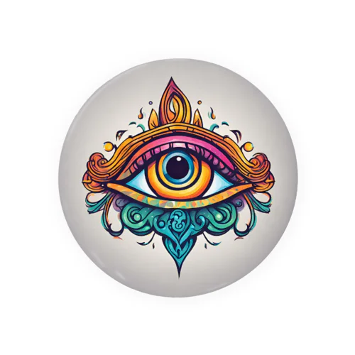 オレンジの第3のeye Tin Badge