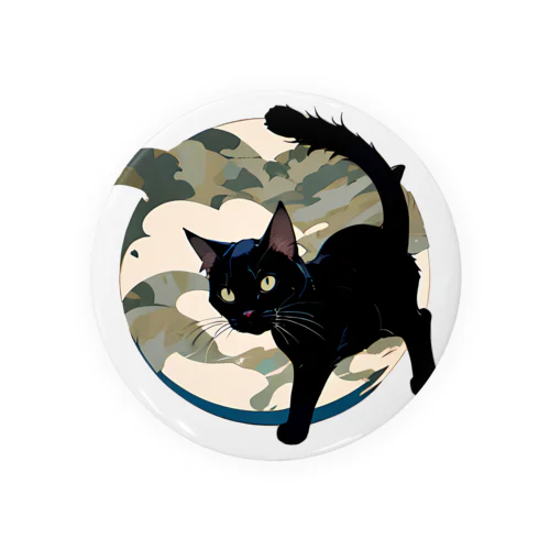 黒猫×カモ Tin Badge