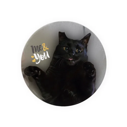 黒にゃん🐱缶バッジ Tin Badge