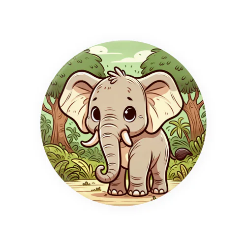 elephant【ビンテージアニマル】 Tin Badge