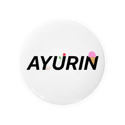 AYURINアレンジロゴグッズ Tin Badge