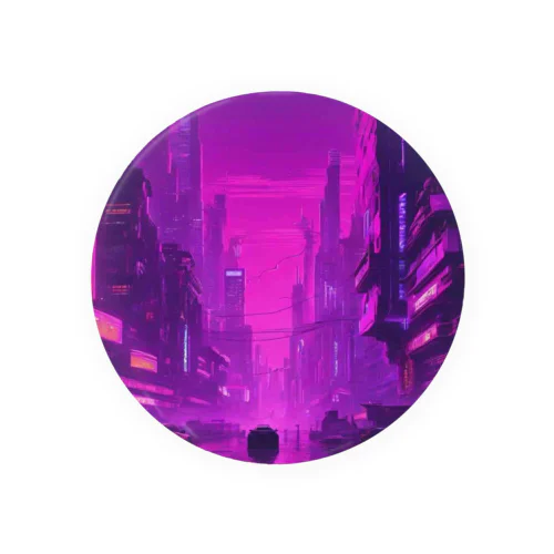 purple Tin Badge