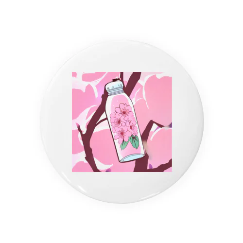 水筒の中の桜 Tin Badge