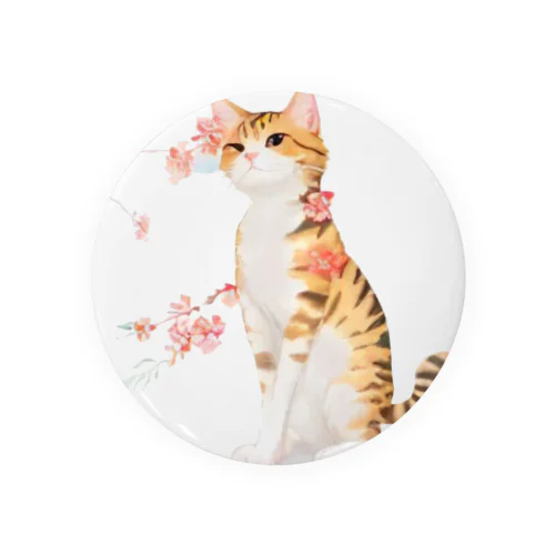 花となるねこ Tin Badge