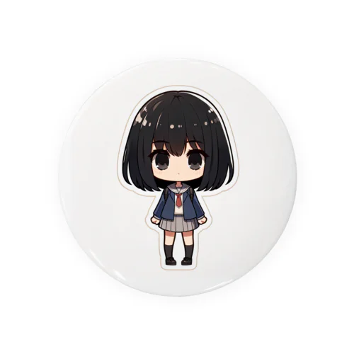 無表情のガール Tin Badge