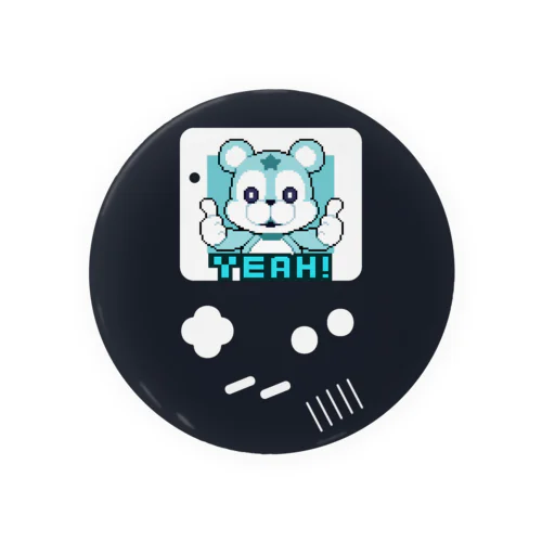 Retro Game◆blue bear Tin Badge