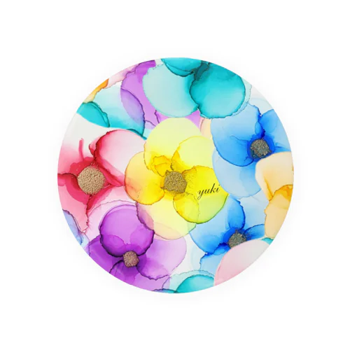 Rainbow Flower 缶バッジ