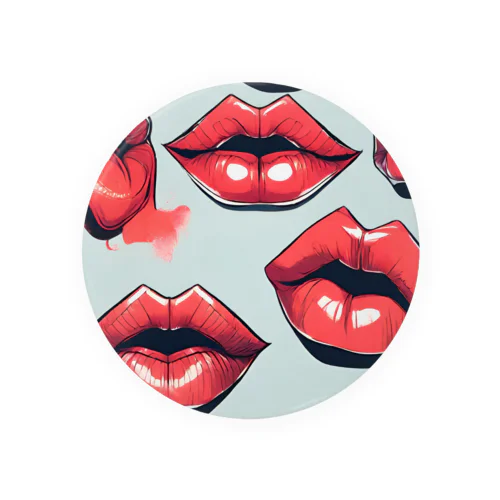 lips9 Tin Badge