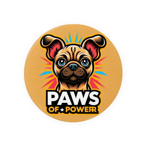 パグチワワ「Paws of Power」 Tin Badge