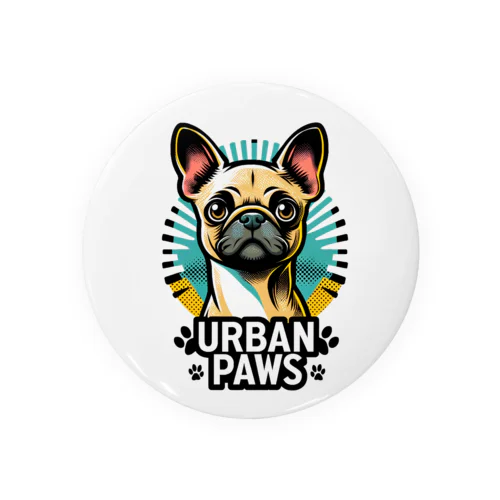 パグチワワ「Urban paws 」 Tin Badge