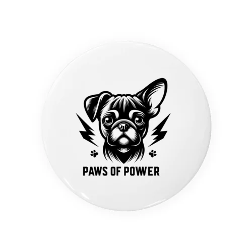 パグチワワ「Paws of Power」 缶バッジ