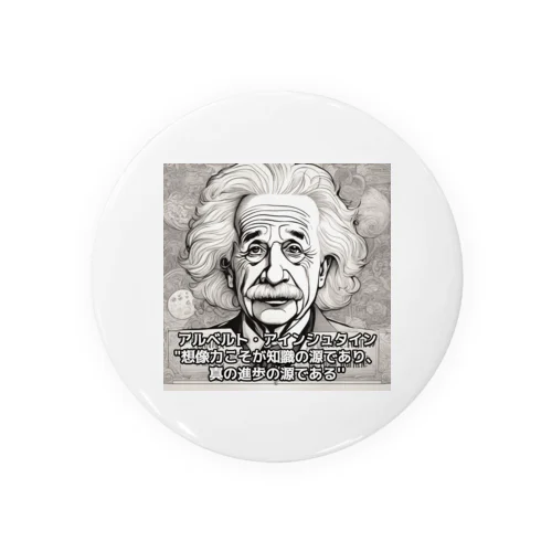 アインシュタインの名言 Tin Badge