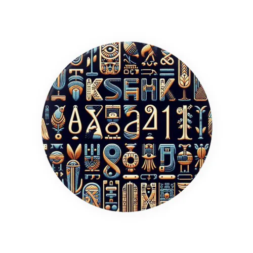 古代エジプト柄 Tin Badge