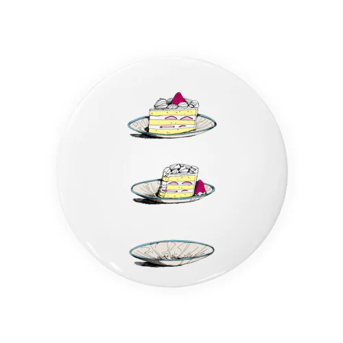 Eating cake Tin Badge