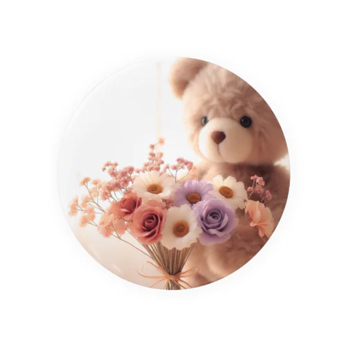 はなとくま　～flower and bear～ Tin Badge