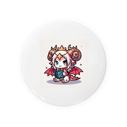 かわいいドラゴンのイラスト Tin Badge