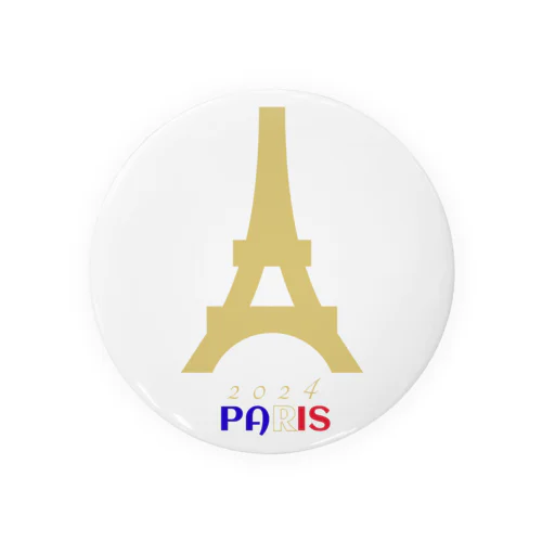 2024 PARIS パリ フランス旅行アイテム Tin Badge
