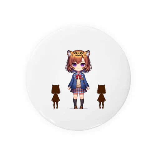 寅の女子高生 Tin Badge