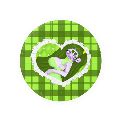 GREEN！Girl⋆⸜💚⸝‍⋆ Tin Badge