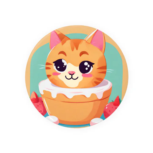 スイーツ大好きな子猫ちゃん Tin Badge